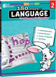 Book cover of: 180 Days™: Language for Second Grade. By: Christine Dugan