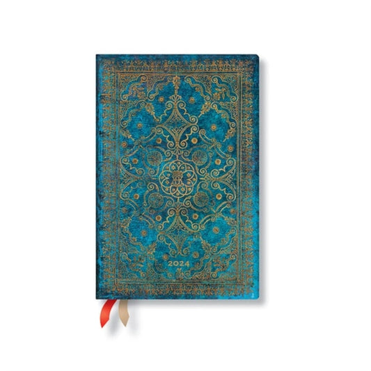 Book cover of: Azure (Equinoxe) Mini Verso 12-month Dayplanner 2024. By: Paperblanks