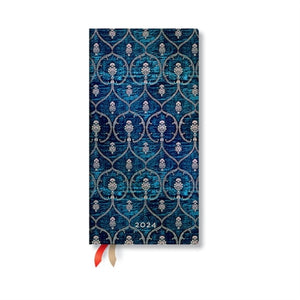 Blue Velvet Slim 12-month Dayplanner 2024