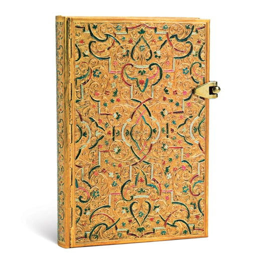 Book cover of: Gold Inlay Mini Lined Hardcover Journal. By: Paperblanks