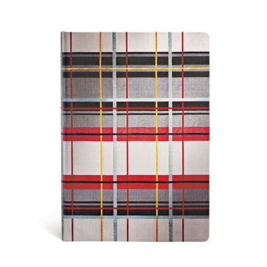 Book cover of: Kensington (Mad for Plaid) Midi Unlined Hardcover Journal (Elastic Band Closure). By: Paperblanks