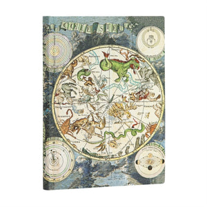 Celestial Planisphere Midi Lined Softcover Flexi Journal