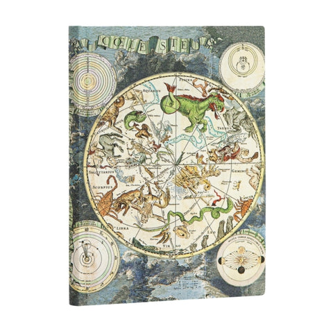 Celestial Planisphere Midi Lined Softcover Flexi Journal