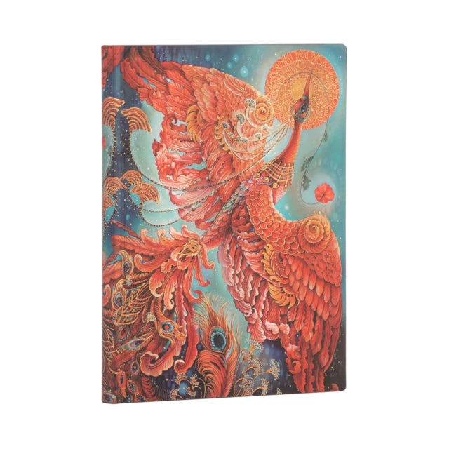 Book cover of: Firebird (Birds of Happiness) Midi Unlined Journal. By: Paperblanks