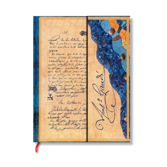 Book cover of: Gaudi, The Manuscript of Reus (Embellished Manuscripts Collection) Ultra Unlined Hardback Journal (Elastic Band Closure). By: Paperblanks