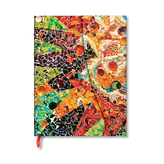 Book cover of: Gaudi’s Sun (Gaudi’s Mosaics) Ultra Unlined Hardback Journal (Wrap Closure)