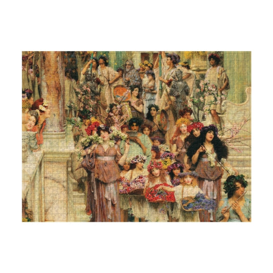 Book cover of: Spring (Lawrence Alma-Tadema) 1000 Piece Jigsaw Puzzle