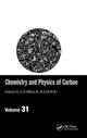Book cover of: Chemistry & Physics of Carbon. By: Ljubisa R. Radovic