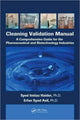Book cover of: Cleaning Validation Manual. By: Syed Imtiaz Haider