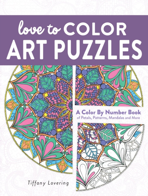 Book cover of: Love to Color Art Puzzles. By: Tiffany Lovering