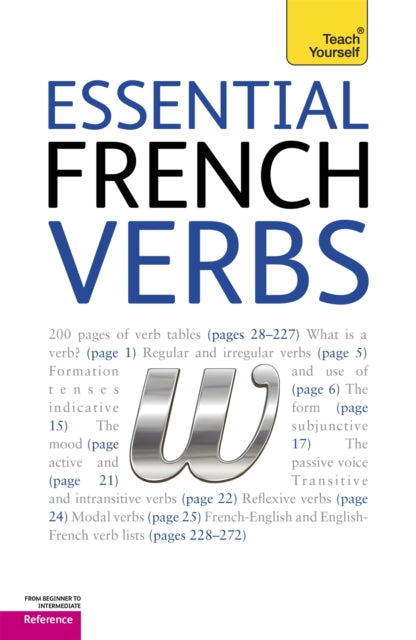 Book cover of: Essential French Verbs: Teach Yourself. By: Marie-Therese Weston