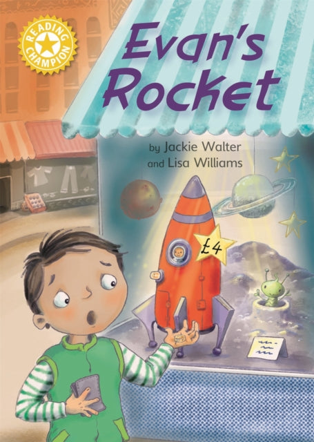 Book cover of: Reading Champion: Evan's Rocket. By: Jackie Walter