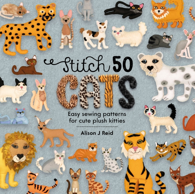 Book cover of: Stitch 50 Cats. By: Alison J. Reid