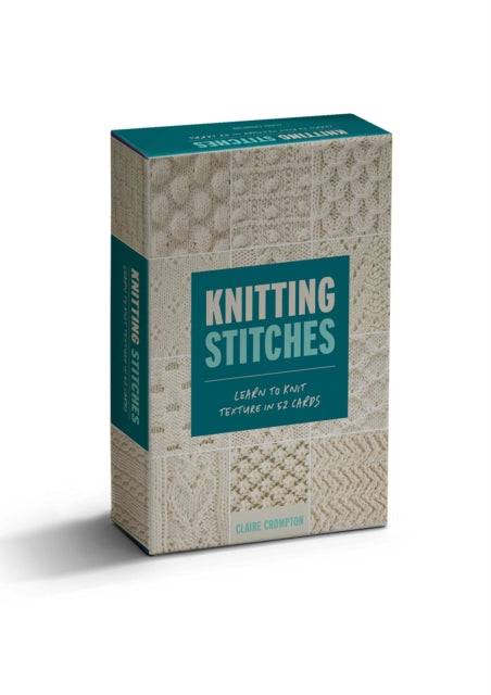 Knitting Stitches Card Deck, Learn to Knit Texture in 52 Cards