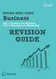 Book cover of: Pearson REVISE BTEC First in Business Revision Guide - for 2026, 2027 exams. By: Nobby Styles
