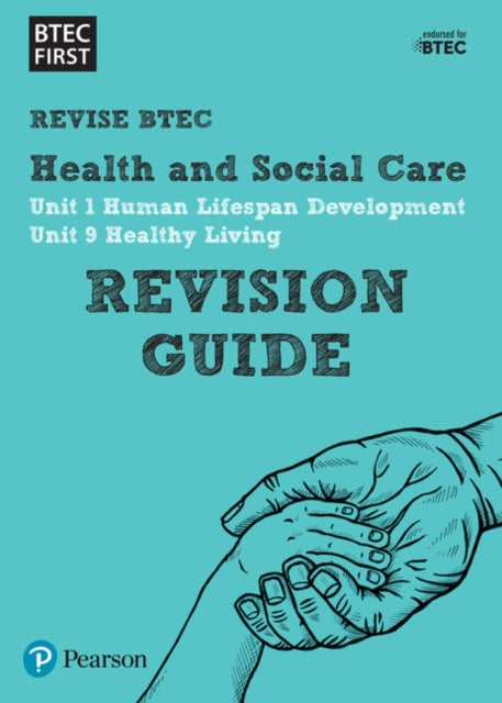 Book cover of: Pearson REVISE BTEC First in Health and Social Care Revision Guide inc online edition - for 2026, 2027 exams