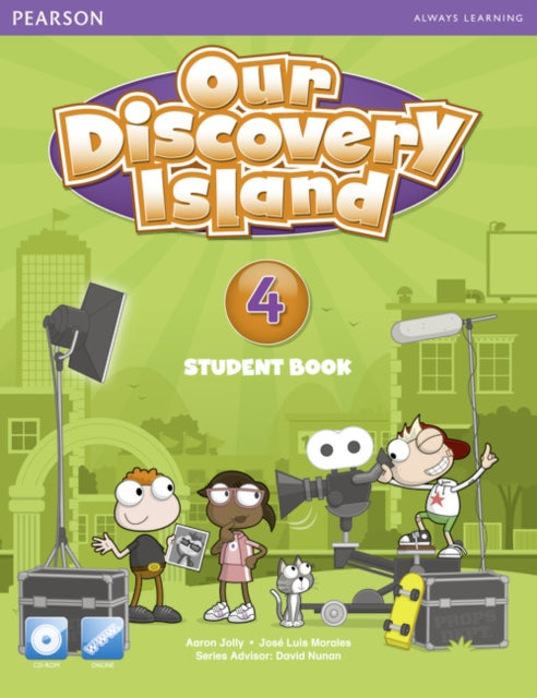 Book cover of: Our Discovery Island American Edition Students' Book with CD-rom 4 Pack. By: Aaron Jolly