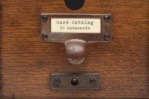 Card Catalog: 30 Notecards
