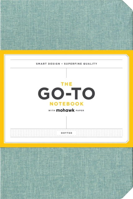 Book cover of: Go-To Notebook with Mohawk Paper, Sage Blue Dotted