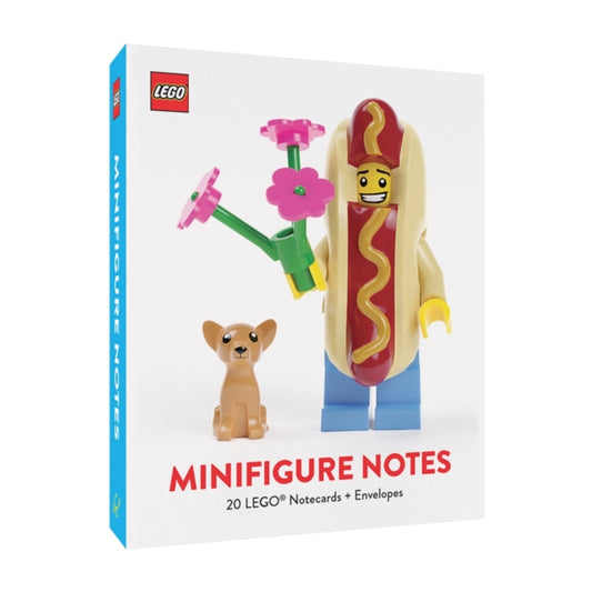 Book cover of: LEGO® Minifigure Notes: 20 Notecards and Envelopes. By: LEGO