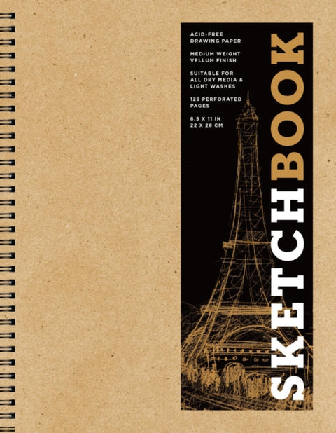 Sketchbook (basic large spiral Kraft)