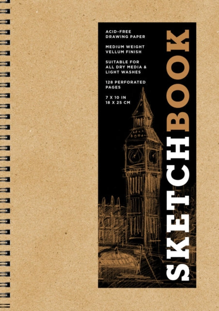 Sketchbook (basic medium spiral Kraft)