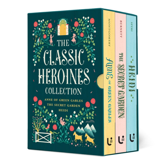 Classic Heroines Collection Boxed Set, Anne of Green Gables, Heidi, The Secret Garden 9781454958758 L. M. Montgomery
