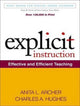 Book cover of: Explicit Instruction. By: Anita L. Archer