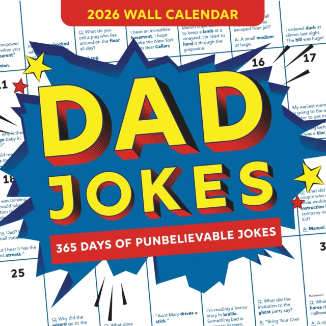 Book cover of: 2026 Dad Jokes Wall Calendar