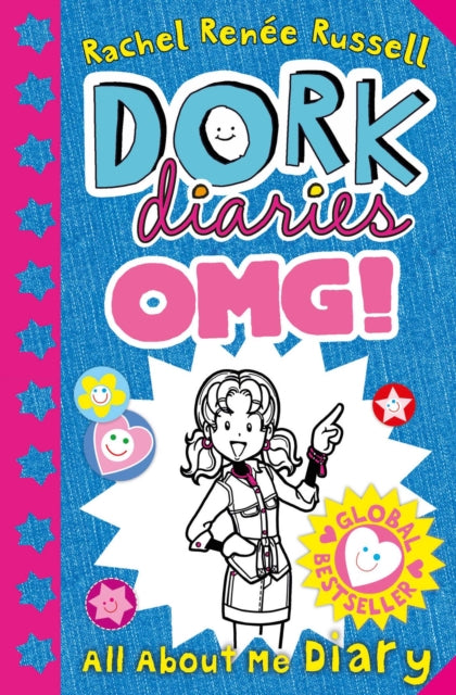 Book cover of: Dork Diaries OMG: All About Me Diary!. By: Rachel Renée Russell