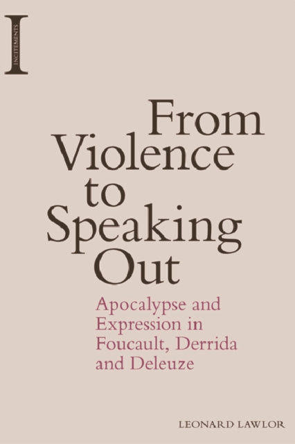Book cover of: From Violence to Speaking Out. By: Leonard Lawlor