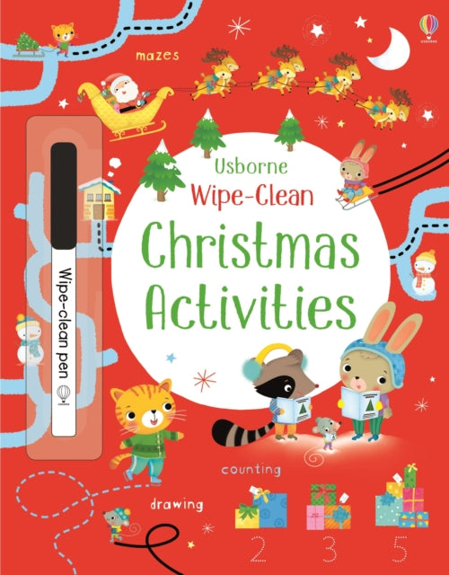 Book cover of: Wipe-Clean Christmas Activities. By: Kirsteen Robson