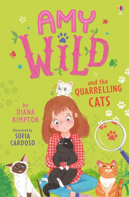 Book cover of: Amy Wild and the Quarrelling Cats. By: Diana Kimpton