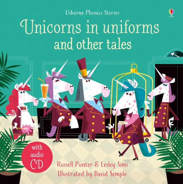 Book cover of: Unicorns in uniforms and other tales with CD. By: Russell Punter