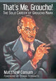 Book cover of: That's Me, Groucho!. By: Matthew Coniam