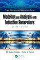 Book cover of: Modeling and Analysis with Induction Generators. By: M. Godoy Simões