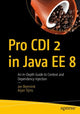 Book cover of: Pro CDI 2 in Java EE 8. By: Jan Beernink