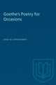 Book cover of: Goethe's Poetry for Occasions. By: OPPENHEIMER