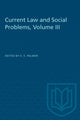 Book cover of: Current Law and Social Problems, Volume III. By: PALMER