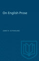 Book cover of: On English Prose. By: SUTHERLAND