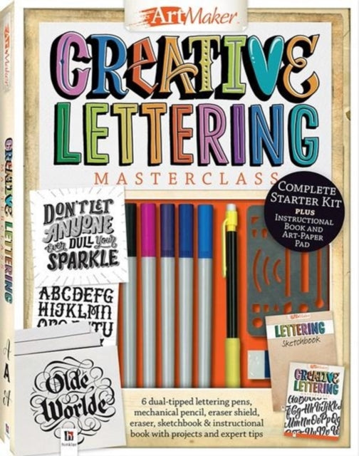 Book cover of: Art Maker Creative Lettering Masterclass Kit