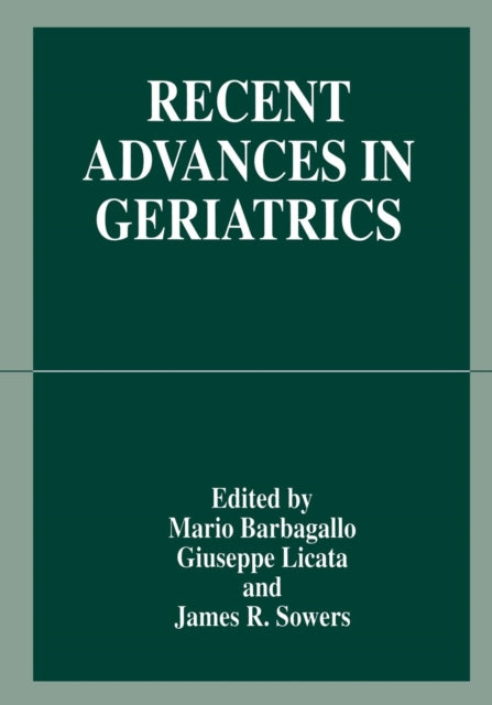 Book cover of: Recent Advances in Geriatrics. By: Mario Barbagallo