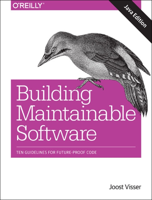 Book cover of: Building Mantainable Software, Java Edition. By: Joost Visser