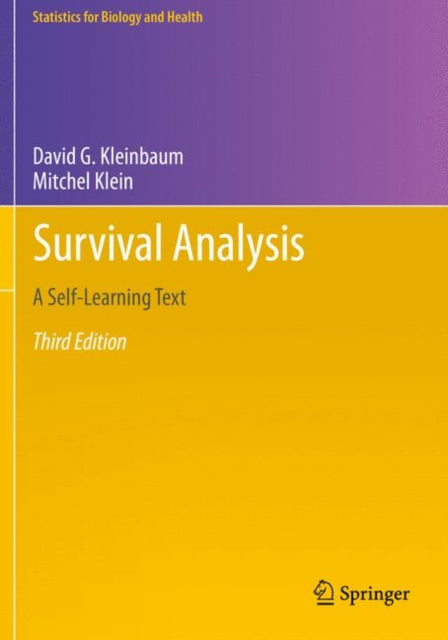 Book cover of: Survival Analysis. By: David G. Kleinbaum