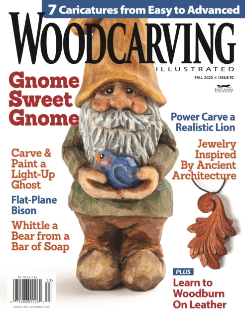 Book cover of: Woodcarving Illustrated Issue 92 Fall 2020
