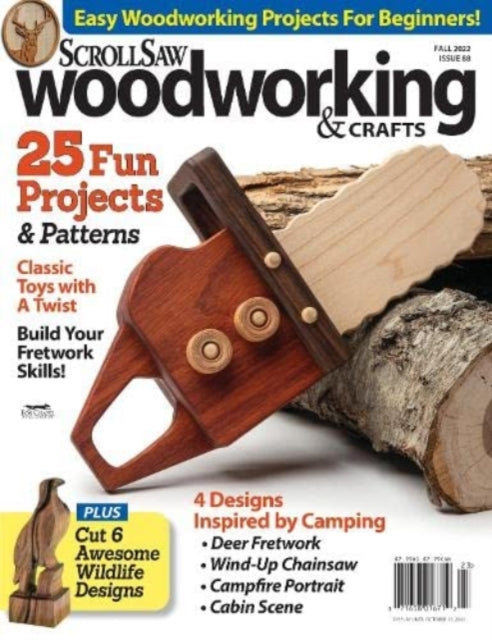 Book cover of: Scroll Saw Woodworking & Crafts Issue 88 Fall 2022