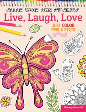 Color Your Own Stickers Live, Laugh, Love