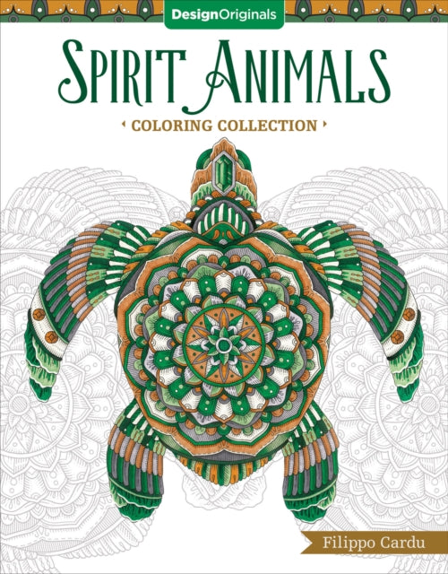 Book cover of: Spirit Animals (Filippo Cardu Coloring Collection). By: Filippo Cardu
