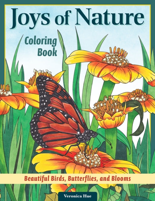 Book cover of: Joys of Nature Coloring Book. By: Veronica Hue