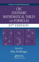 Book cover of: CRC Standard Mathematical Tables and Formulas. By: Daniel Zwillinger